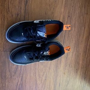 Grey And Black Air Forces Size 6.5